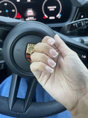 Gel French manicure