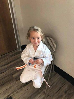 One of our little brave little dragon belts.