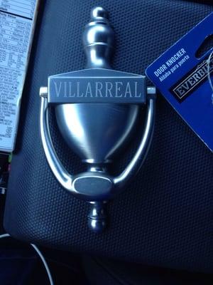 Just picked up a door knocker that they had ready for me in one day! Fantastic! Best place as far as price & quick turn around!