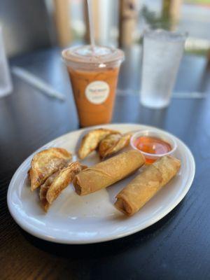 Crispy Chicken Dumpling & Crispy Spring Roll - @rayz