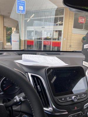 A closed family dollar at 8:34 am