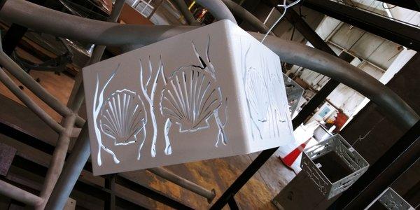 Nature rails light covers powder coated.