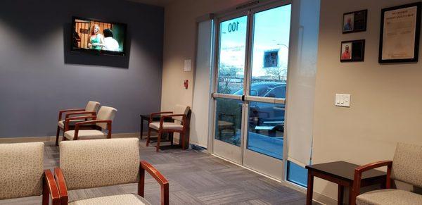 View of waiting area.