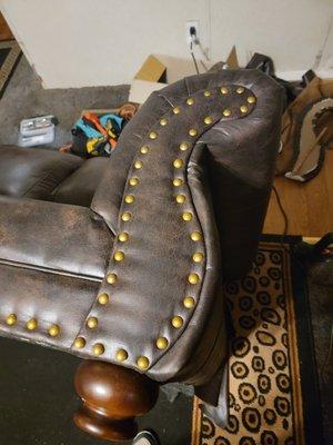 installing front decorative panel to sofa call 315 283 8122