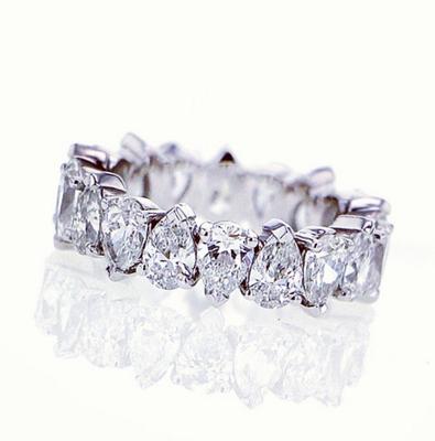 Custom 5ct Pear Shape Eternity Band
