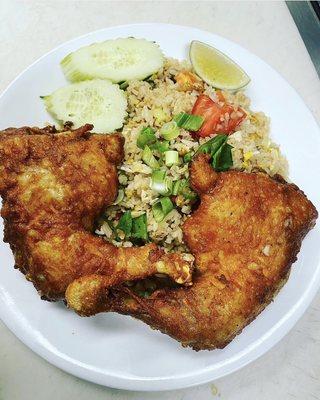 Fried Thai Chicken with Fried Rice.