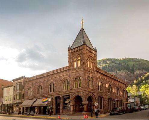 24k Gilding on Copper Finial on the Historic Nugget Building in Telluride, Colorado