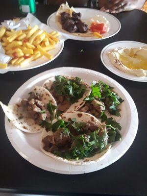 A fusion of Mexican and Arabic. Great prices, great portions, great flavor.