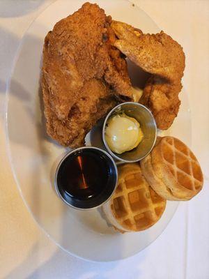 Chicken and waffles