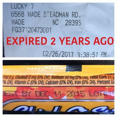 They sold me expired food.