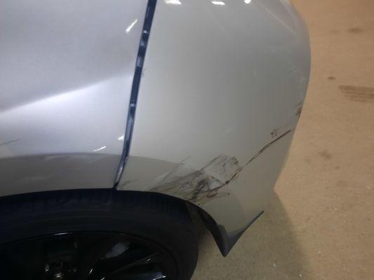 Damage to my car by Daron Trent Geico Insured