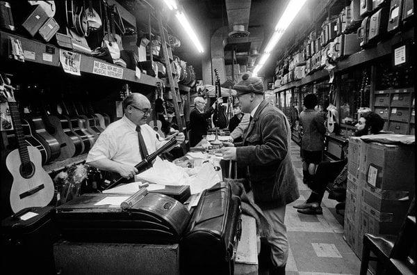 This is Charlie Pontes store in 1957 in mid town Manhattan. Brian bought the business from Charlie in 1984 to start Charles Double Reeds