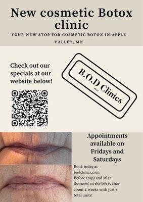 Ad special running now!  See website for details and book now!