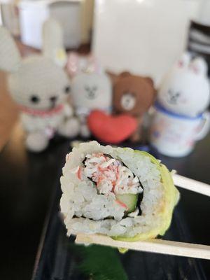 Inside of the Rainbow Roll