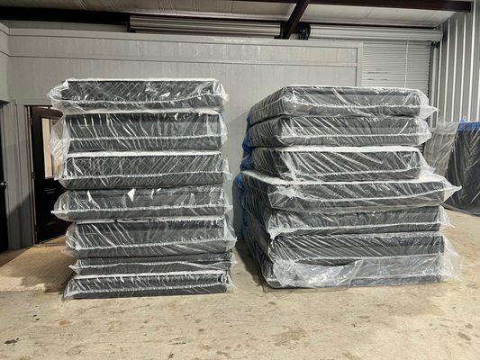 We have brand new, name brand mattresses at wholesale prices, take them home - same day pick. Delivery offered!