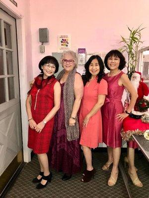 XMas 2018. Teamwork at Beauty For You. 3561 Mt. Diablo Blvd. Lafayette, CA 94549