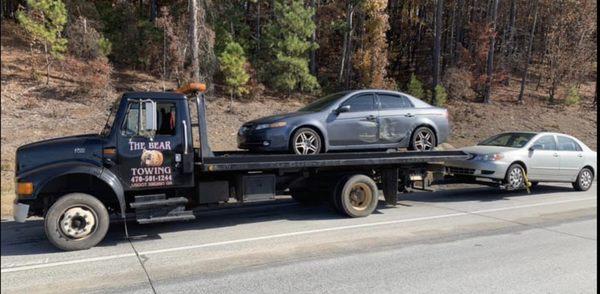 The Bear Towing Service in Motion