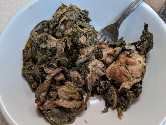 Straight out of the ti leaf, all soggy and disintegrated. Kind of like a boiled pop-tart.