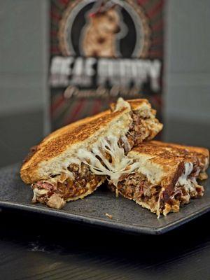 The Monster Grilled Cheese with brisket