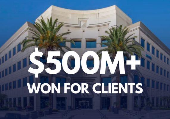 Over $500,000,000 won for clients. Free Consultation. Get Help Today.