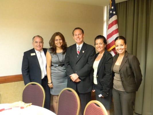 Del Mar team with Mayor of Carson Jim Dear