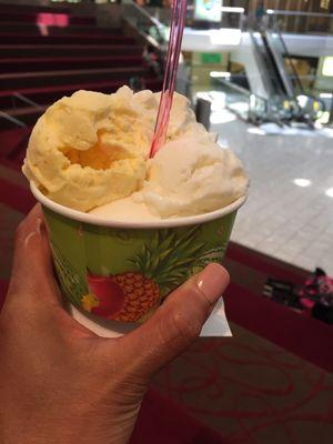Large cup 2 flavors : mango/coconut