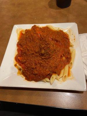 Spaghetti with meat sauce