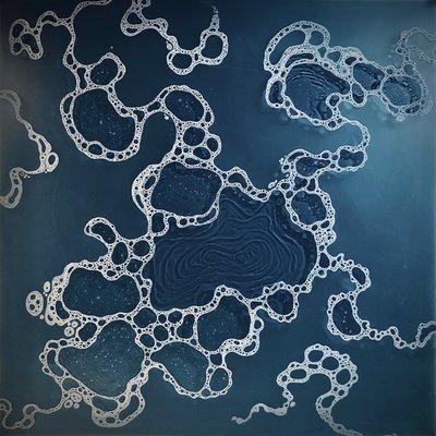 Carla Goldberg Seafoam Sculptural Drawings 1