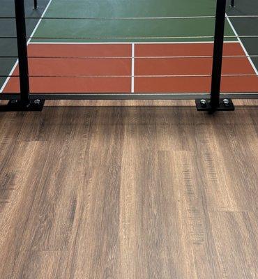 Commercial flooring install at Picklewood Paddle Club.