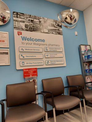 Pharmacy waiting area