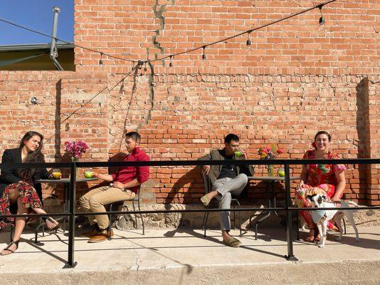 Event in the courtyard