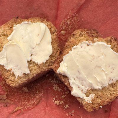 Toasted muffin with butter