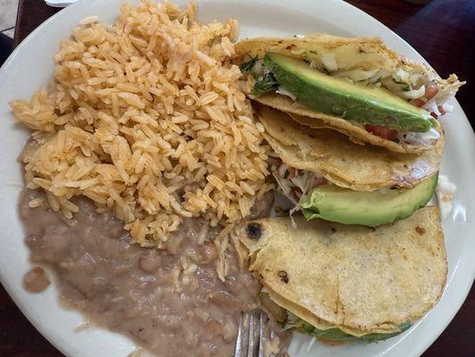 Tacos dorados de papa. Delicious!