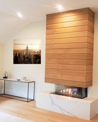 Ocean Stone and Fireplace
