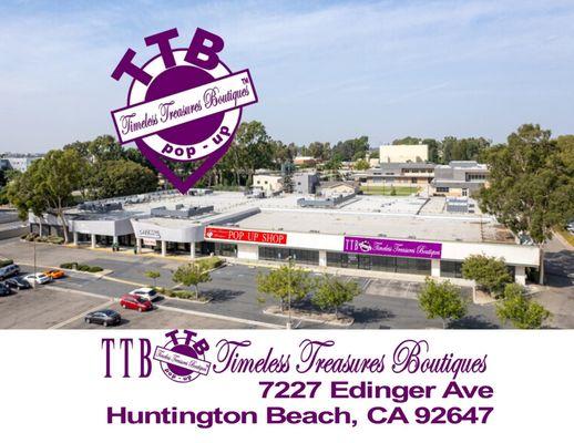 Timeless Treasures Boutiques will be opening at 7227 Edinger Ave Huntington Beach 92647 on March 3, 2022. We couldn't be more excited!
