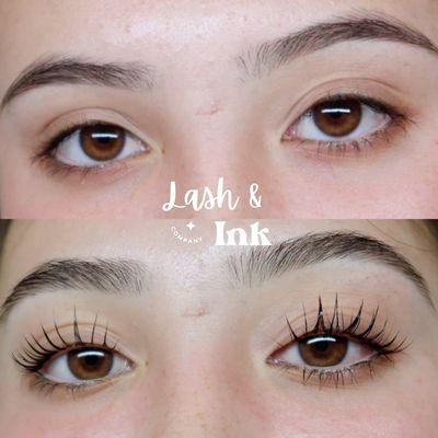 Premium No glue Keratin Lash Lift with Black Tinting