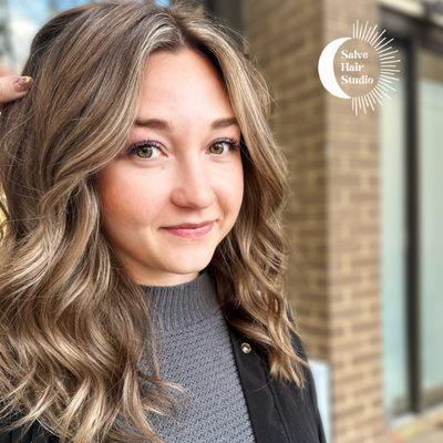 Before & After | transformative ice blonde to bronde dimension