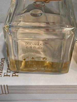 Authentic 200ml version, you can see batch code is laser etched on bottom of glass.