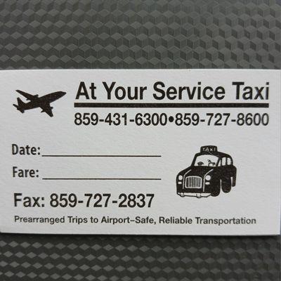 At Your Service Taxi