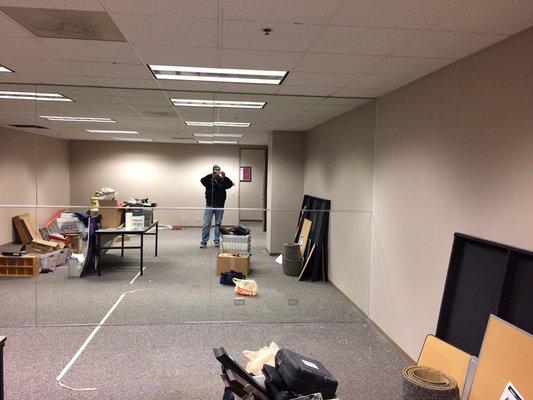 Floor to cieling mirrors