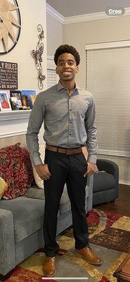 My son after Mr. Jay's help