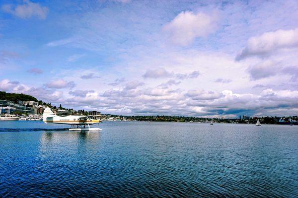 Seaplane on Lake Union.