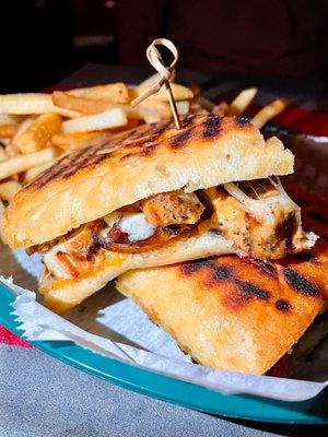 Grilled chicken panini