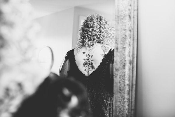 The heart-shaped tree was made from my thumb print and my husbands