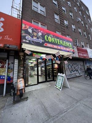 Outside, street view , store front