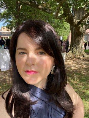 Hair styled by the Just a Blow Bar