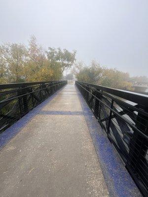Local Bridge going over Woodlawn Park Lake in San Antonio. In life we cross many bridges.