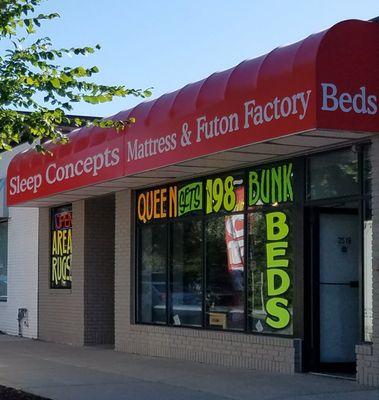 Sleep Concepts Mattress and Futon storefront. Oct 17th 2025