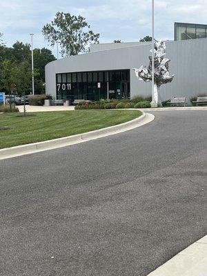 Aquatics Center entrance.