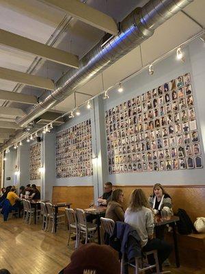 Wall of pictures: people that are apart of the co-op